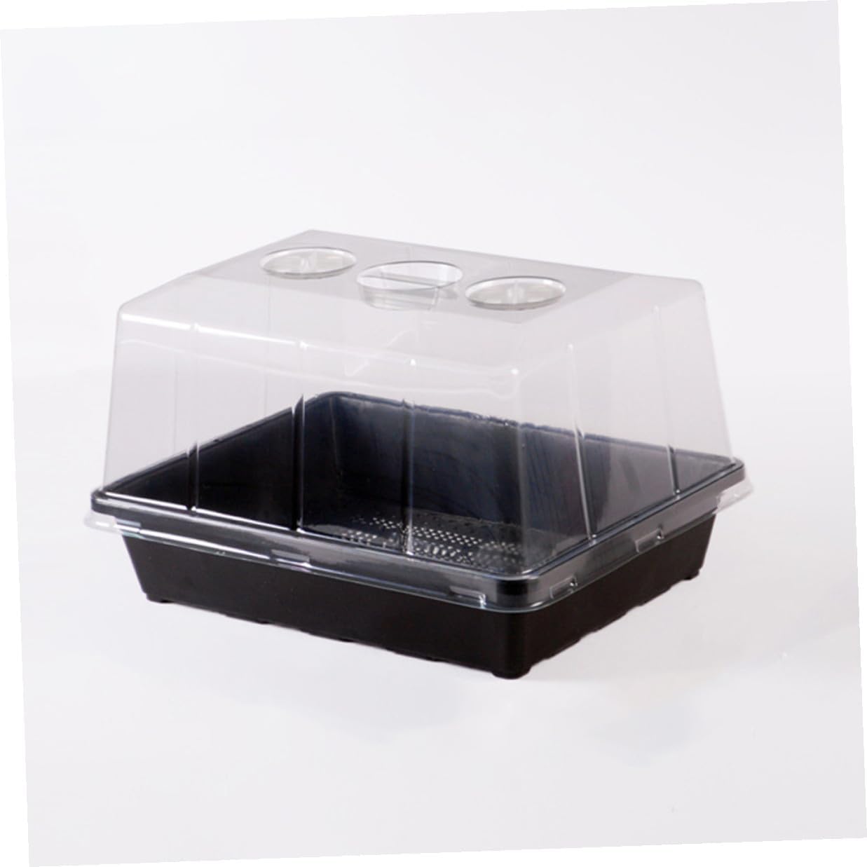 Veemoon Seed Starter Tray with Plant Humidity Dome, Plastic Seedling Growing Tray Set for Indoor Germination and Nursery, High-Cover Greenhouse Accessory for Seedling Propagation