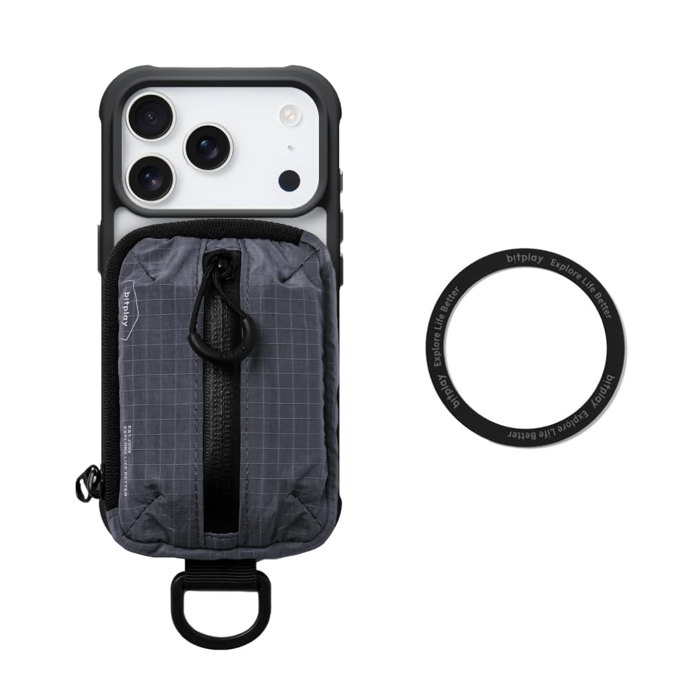 bitplay Magnetische Mini-Tasche & selbstklebender Metallring