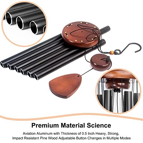 Bursvik B09VFQVNBH Large Aluminium Wind Chimes 37 Inch Inches To Create A Zen Atmosphere Suitable For Outdoor thumb #3