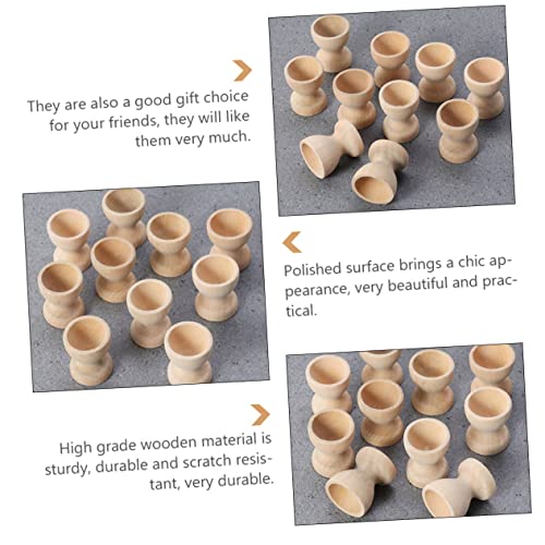 TOPBATHY 0 STK Eierschale aus Holz Hasenspielzeug für Kaninchen Hühnereierbecher Kinder eierbecher Ostern eierbecher Esstisch Holztablett Eierständer aus Holz Halter für Ei Schreibtisch – Bild 8