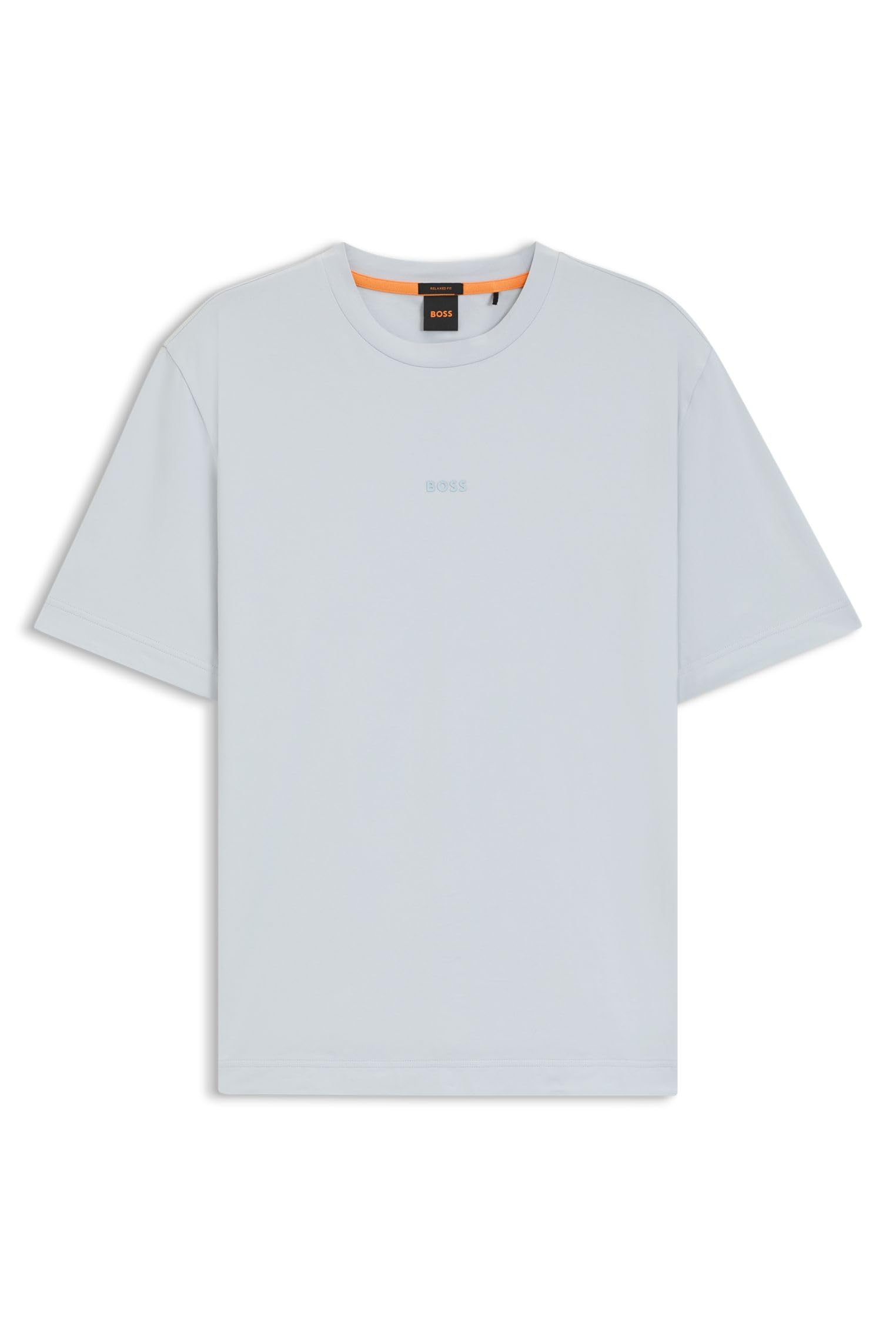 Boss Men's Orange Oversized Tchup T-Shirt With Logo Detail - Lt/Pstl Grey - M