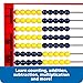 Learning Resources 2-Color Desktop Abacus, Red Frame, Color Coded, Math Concepts, Ages 5+