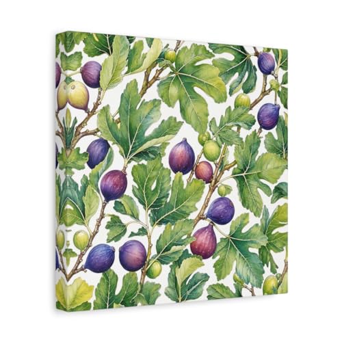 Impression sur toile figues illustration artistique haut de gamme de 30x30 cm