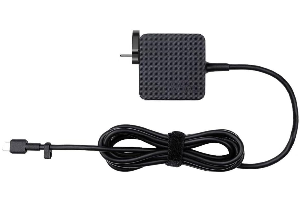 New Replacement for ASUS AC65-00 65W USB Type-C Adapter/Charger Connector, USB PD 3.0 Technology with 5V/3A, 9V/3A, 15V/3A and 20V/3.25A Output for Laptop, Black