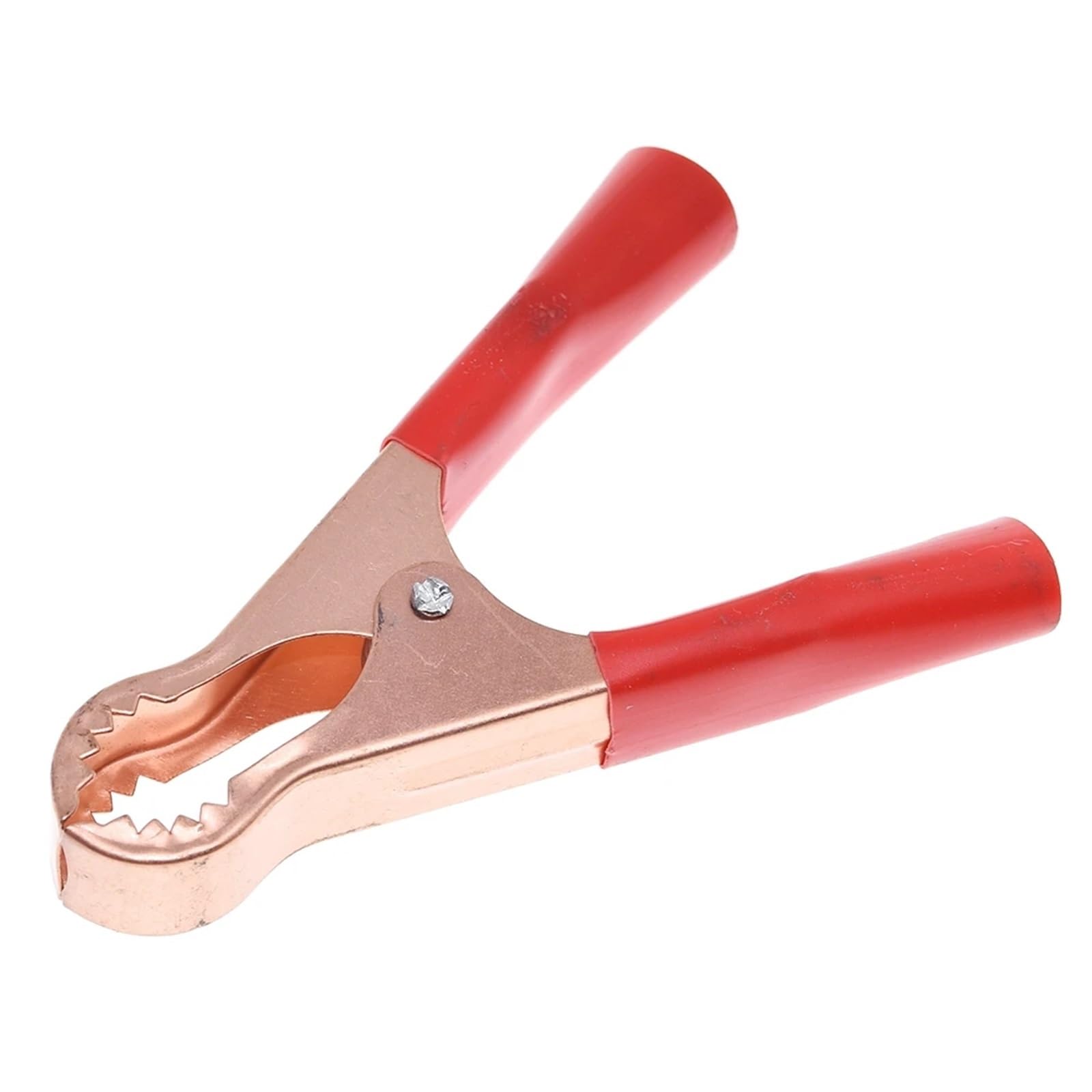 Crocodile Clips 2PCS 30A 50A 100A Car Alligator Clips Battery Clamps Crocodile Clip Red Black Positive Negative 70MM 80MM 90MM Length(2PCS 50A Red)