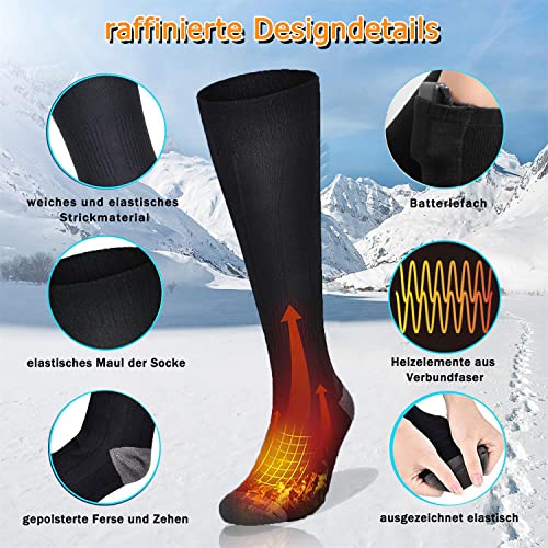 Shekipe Beheizte Socken, 4000 mAh Rechargeable Battery Elektrische Socken Heizsocken für Beheizbare Socken Damen/Herren… - Image 4