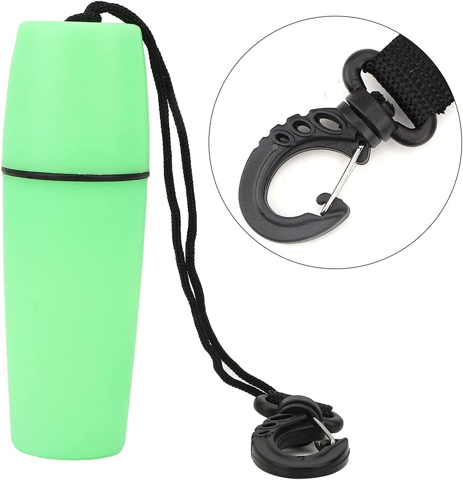 Container, ABS Lightweight Dry Box Boat Keychain Float with Buckle for Diving