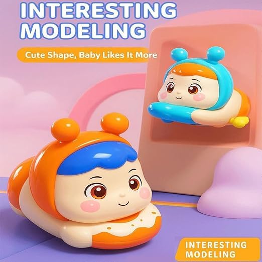 Image of acrown Cute Animal Toys for Kids Sensory Worm Animal Wind up Colorful Toy Insect Figurines for Boys and Girls Multicolor (Hello Doll)