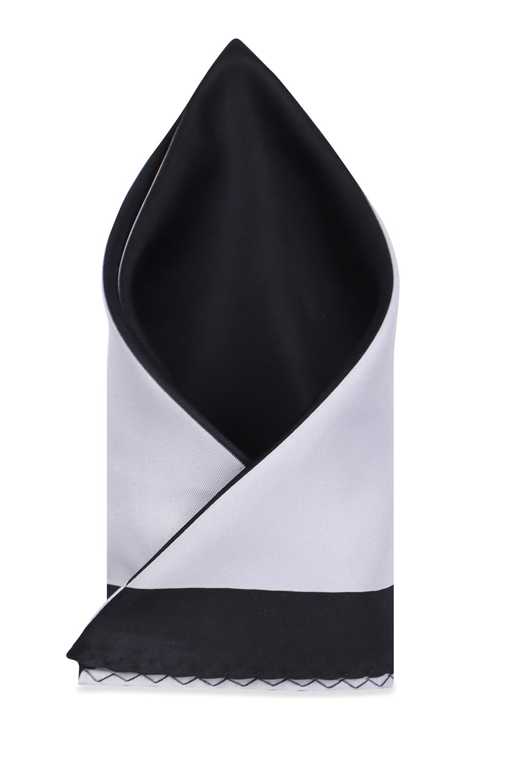 louis philippe Polyester Blend Men's Black Print Formal Pocket Square, Free Size-picture-29