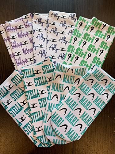 FAN STAR Personalized Gymnastics Ankle Socks Customized with Name and or Gym Name3