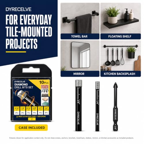 DYRECELVE Dry Diamond Drill Bit Set