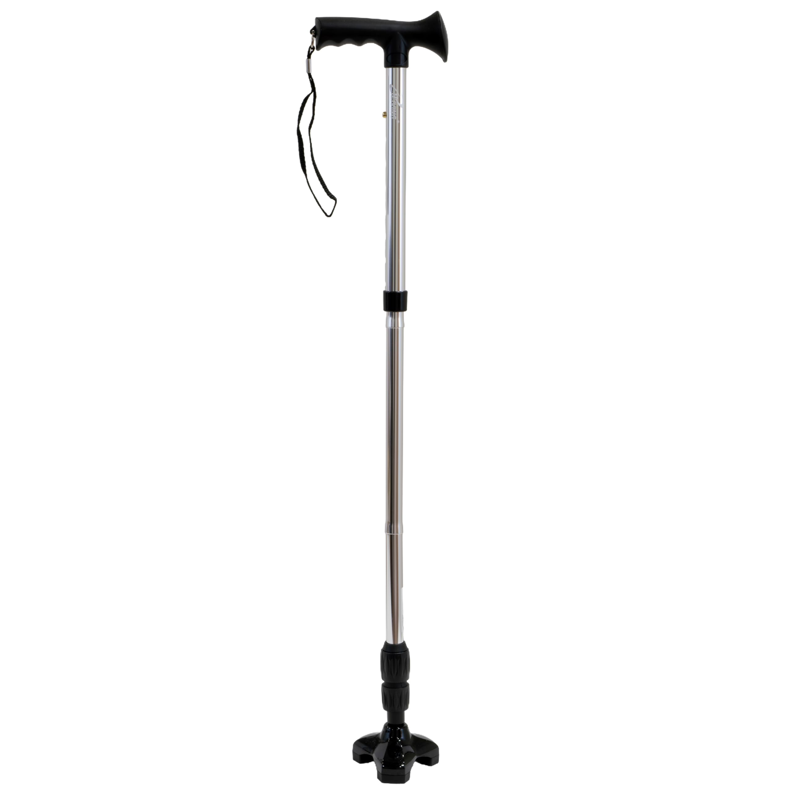 iLiving Walking Cane for Men and Women Foldable, Adjustable, and Free-Standing with Pivot Tip, Heavy-Duty Design Support up to 300 Pounds