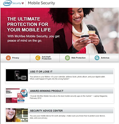 McAfee Mobile Security 1 Device, 1 Year- Product Key (Activation Key Card) - Image 3