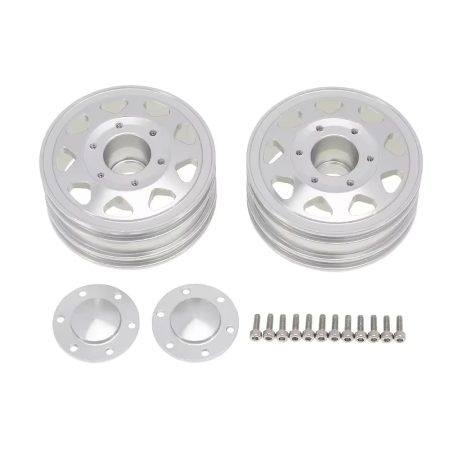 RC-Autoteile Zubehör Kompatibel Mit Tamiya 1/14 Anhänger Traktor LKW Auto Upgrade Teile 6PCS Rad Reifen Komplettset Metall Vorder- Und Hinterradnabe