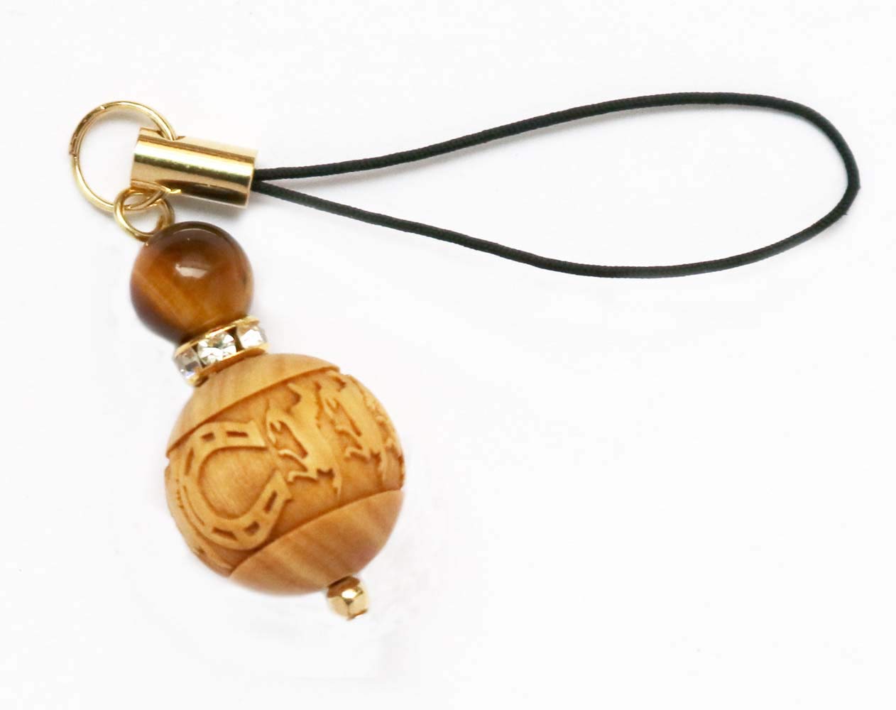 Amazon.co.jp: 交通安全・開運祈願 つげ手彫りの「九頭馬/馬蹄