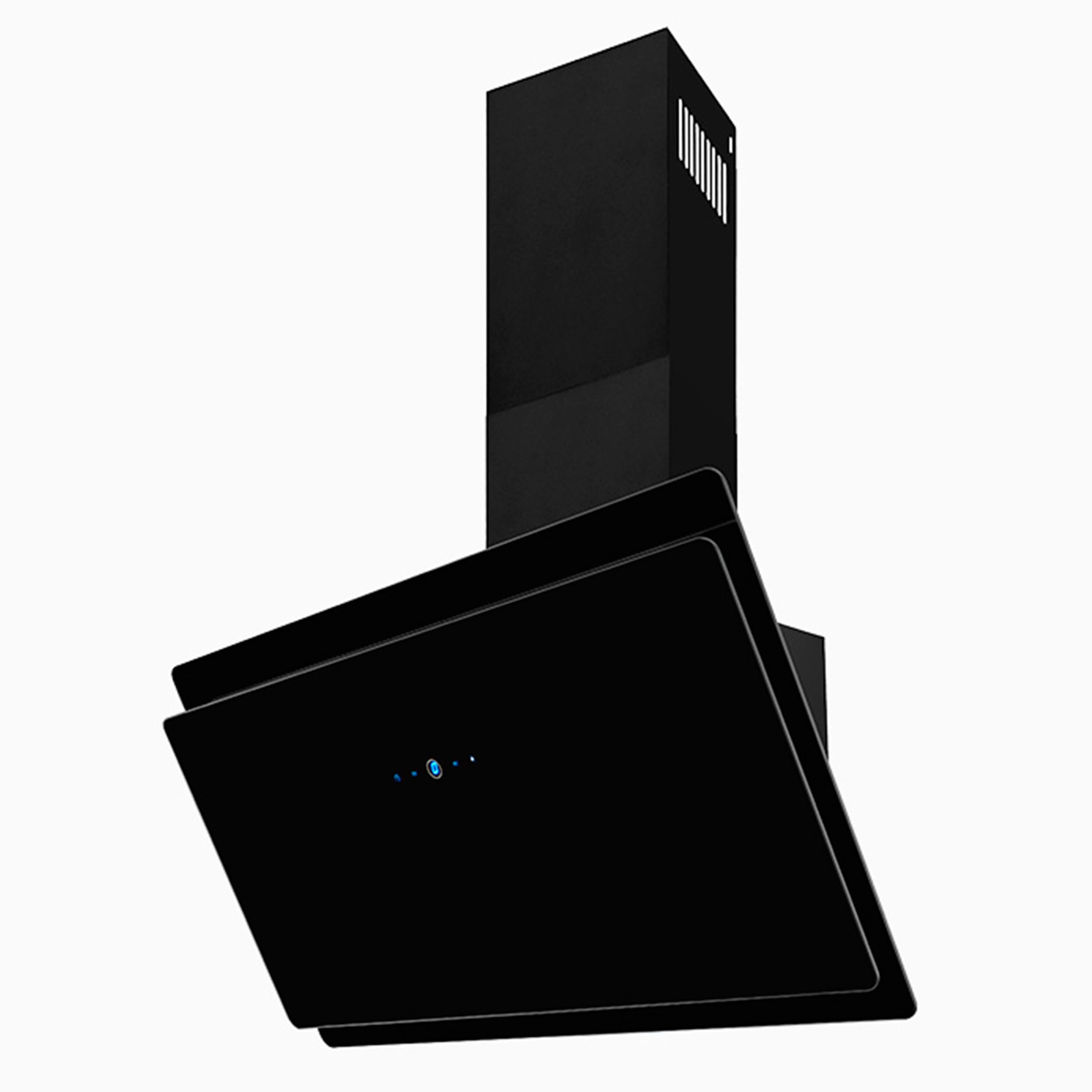 Exquisit® Campana Extractora Cocina, 80Cm, Capacidad de Extracción máx 350 [M³/h], Color Negro, Consumo 44 kWh/año, 3 Niveles de Potencia, Rumorosidad 66 dB(A).