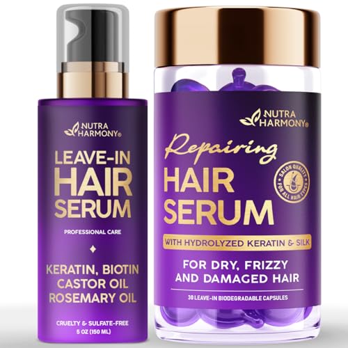 NUTRAHARMONY Hydrating Hair Serum & Repairing Oil Capsules