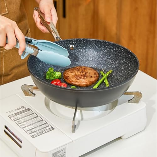 Wok de acero al carbono 28 cm con tapa plana miniatura 5
