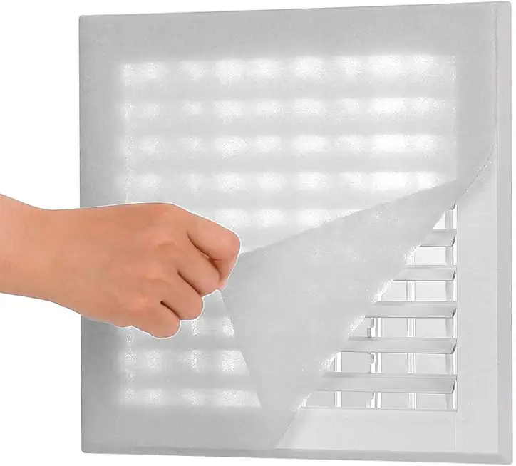 Complete Air Vent Filters Kit- 98‘’ x 18'' Electrostatic Media With 157" of Installation Tape 36+ Filters per Roll for HVAC, AC & Heating Intake Regis