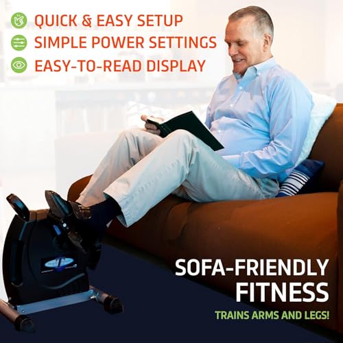 Image of DeskCycle MagneTrainer-ER Mini Exercise Bike with Ultra-Smooth Magnetic Resistance, Arm and Leg Exerciser for Joint Mobility, Circulation, and Recovery, Black (DSK-SPO-MGTRAINER)