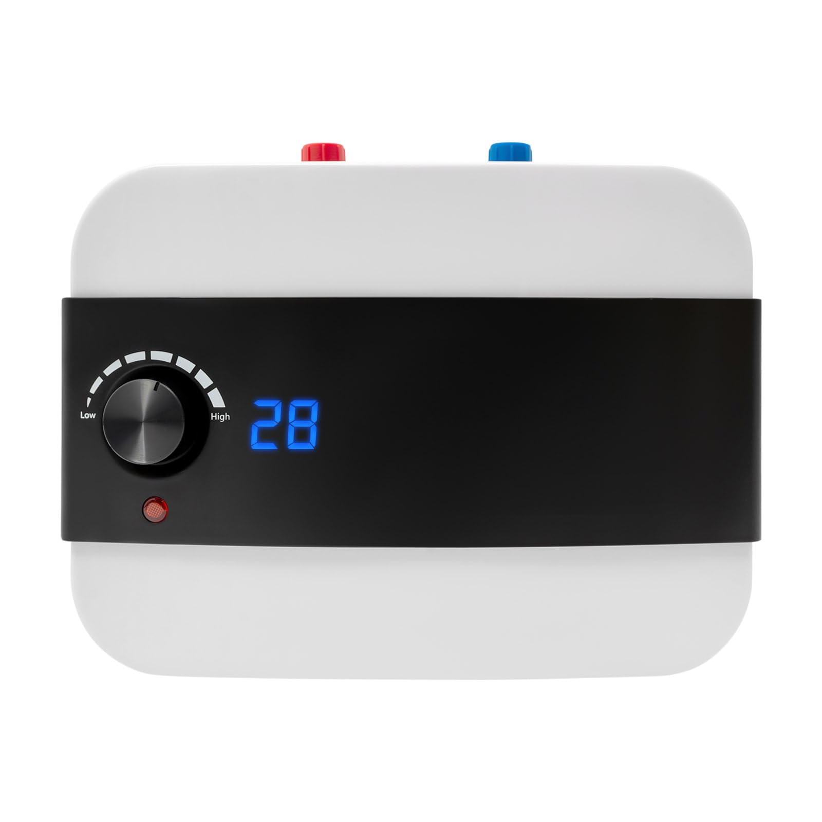 Scaldabagno elettrico da 6 l, 1500 W, scaldabagno con indicatore LED, scaldabagno per cucina e bagno, protezione IPX4, bianco e nero