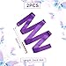 KINBOM 2pcs Dance Ribbons, 78.7 Inch Long Twirling Dancing Ribbon Gymnastics Ribbon Streamers for Kids Artistic Dancing Training Party, with Ribbon Dancer Wand (Purple)