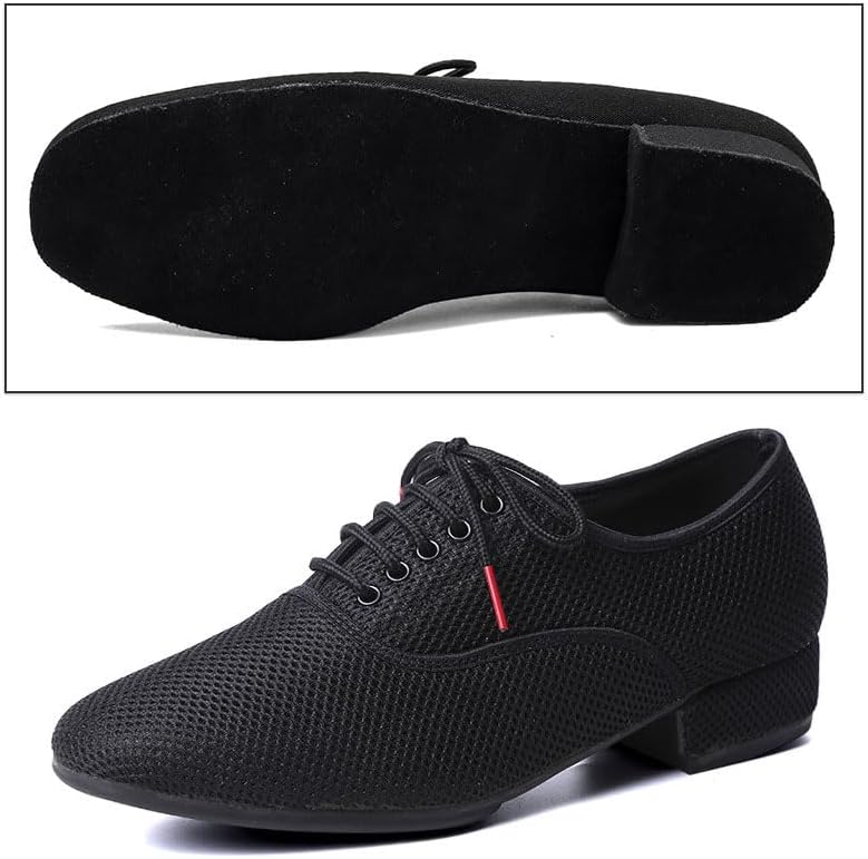 Men's Ballroom Dance Shoes Breathable Mesh Salsa Latin Tango Dance Shoes Casual Performance Practice Shoes