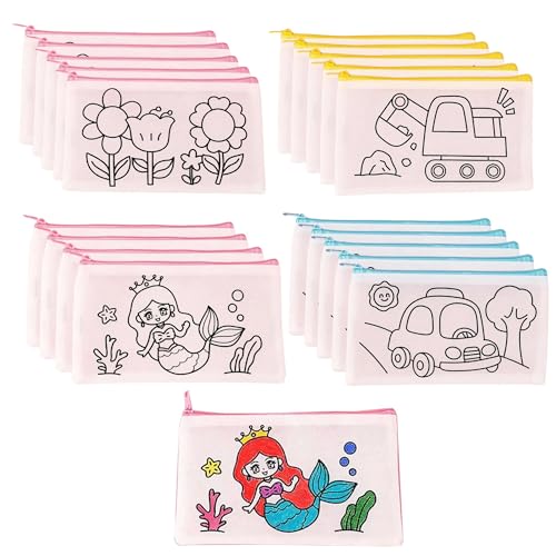 Image of Birthday Popper Birthday Return Gift for Kids Colour-in Pouches, Set of 20