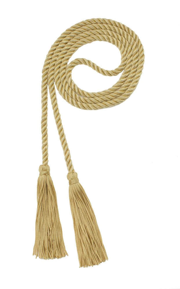 Tassel Depot Graduation Honor Cord - Old Gold - Every School Color Available - Made in USA
