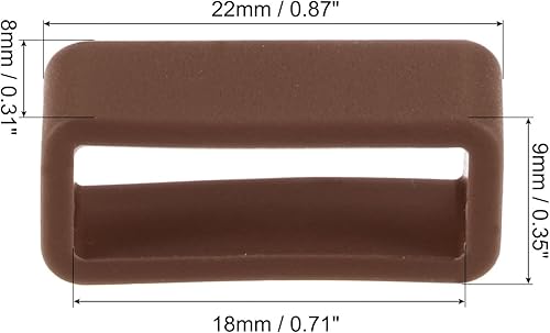 Vista 2 de uxcell Watch Band Straps Loops Silicone, for Watch Band