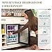 LUXOAK Farmhouse Coffee Bar Cabinet with Beverage Refrigerator Cooler, 47