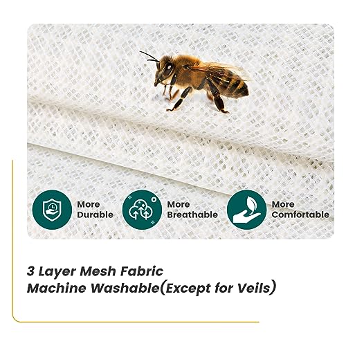 Ceed4U BEE-0002 Ventilated Bee Suit, 3 Layer Bee Suit For Men Women, Sting Proof Protective Beekeeping Suit thumb #4