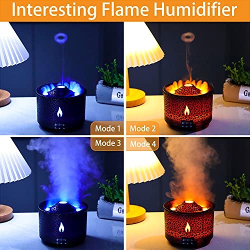 Diffusore di oli essenziali per aromaterapia con luce LED, 2 modalità di spruzzo e timer intelligente, umidificatore perfetto per casa, ufficio, camera da letto