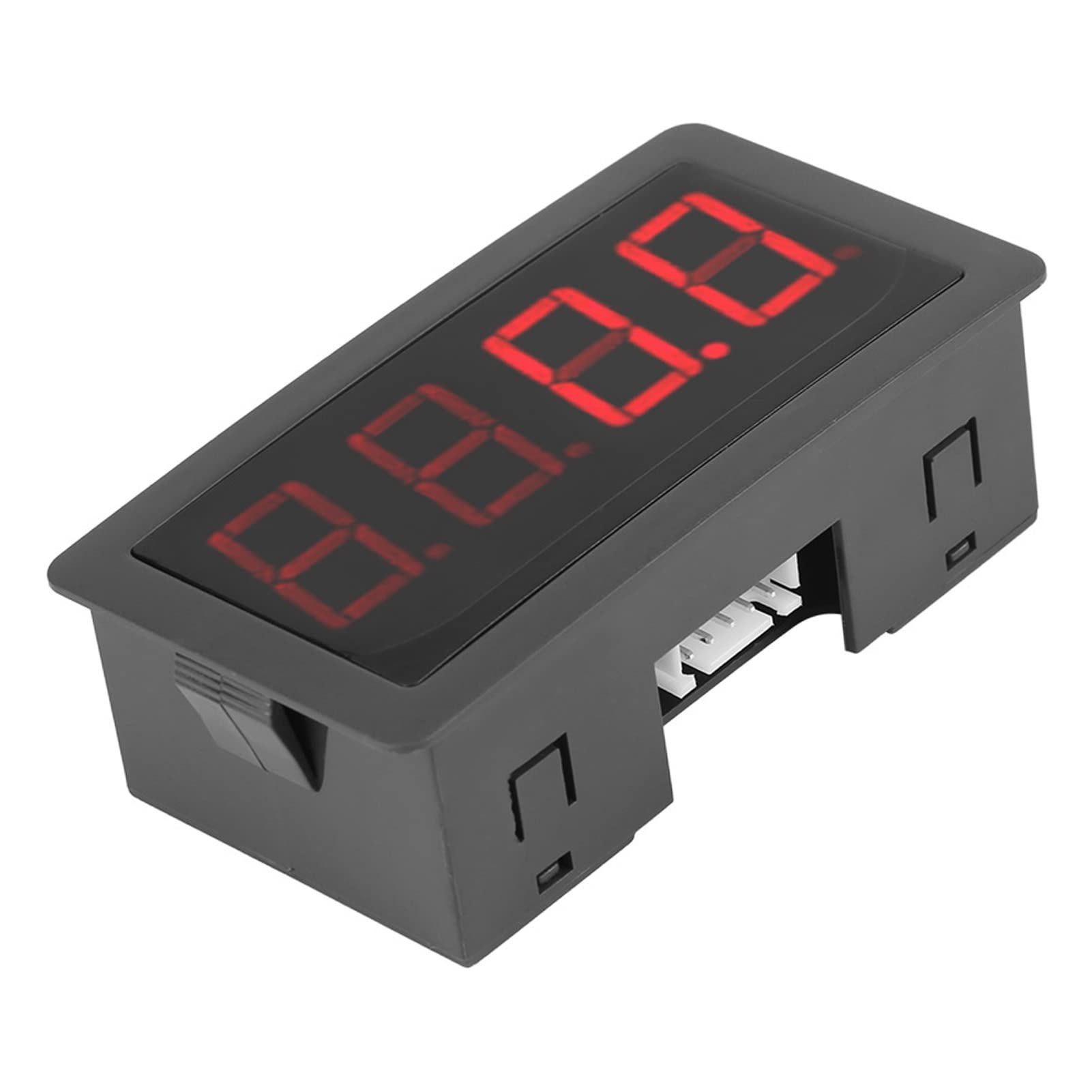 Cyfrowy tachometr z wyświetlaczem cyfrowym 4-cyfrowy panel LED + czujnik zbliżeniowy do pomiaru temperatury ciśnienia fizycznego ilości (czerwony/niebieski) (czerwony)