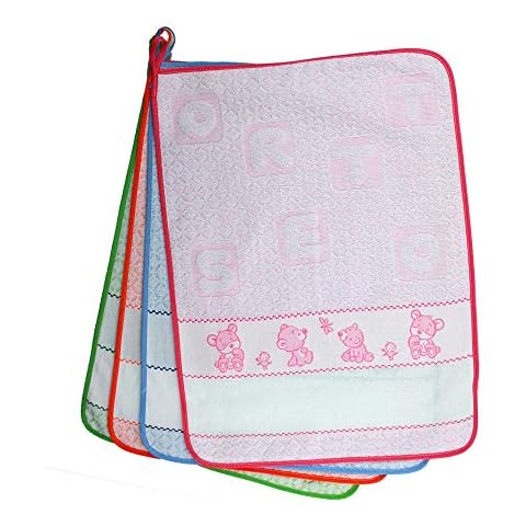 Kindergarten Towel for Embroidery Teddy Bear Pack of 6 - for kindergarten and kindergarten with ethamine band to embroider the name Cotton 100% Made in Italy Cover