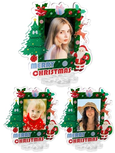 AetJxixee Christmas Acrylic Picture Frame--3 Pcs