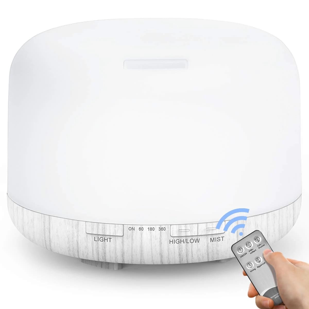 History Lifestyle 500ml Premium Aroma Diffuser for Home Fragrance Night lamp for Bedroom Essential Oil Diffuser for Home Fragrance with Diffuser Oil humidifier and Vaporiser Air Purifier - White Wood (B0D5MSFBL6) Amazon Price History, Amazon Price Tracker
