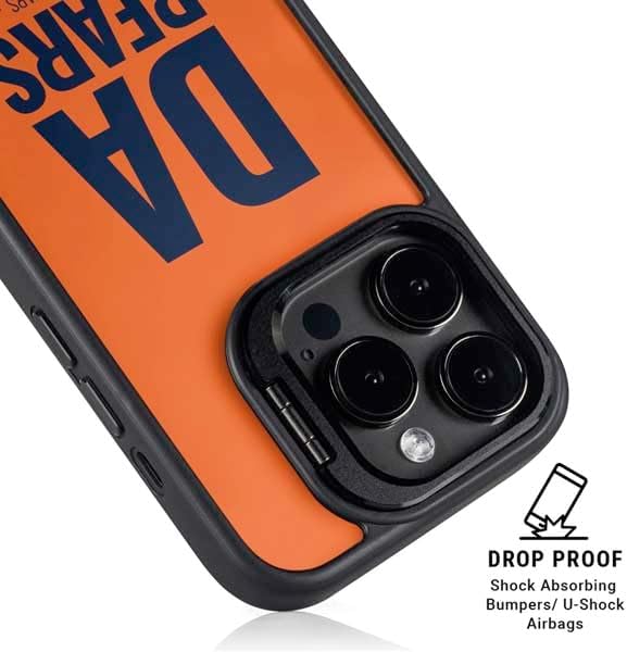 Skinit Kickstand Phone Case Compatible with iPhone 16 Pro Max - Officially Licensed NFL Chicago Bears Team Motto Design