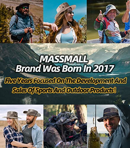 Massmall Sun Hat For Men And Women Uv Protection,Bucket Hat For Men With Strings,Boonie Hat For Men,Fishing Hat For Men/Acu Camo #TOP6