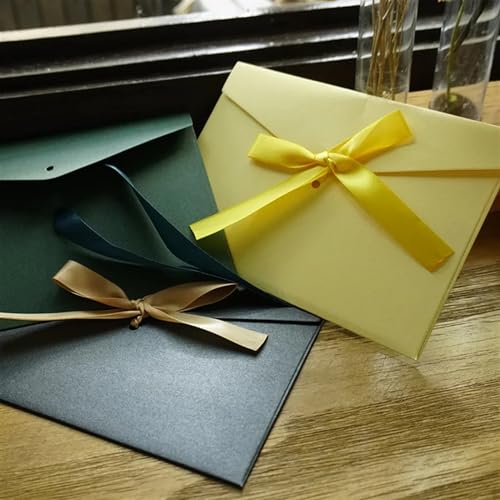 Enveloppe kraft pour invitation mariage raffinée en papier irisé