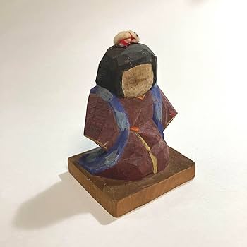 奇怪な 木端人形 郷土人形 民芸 農民美術 古道具 アンティーク Amazon.co.jp: 農民美術 おかっぱの女の子 一刀彫 木っ端人形