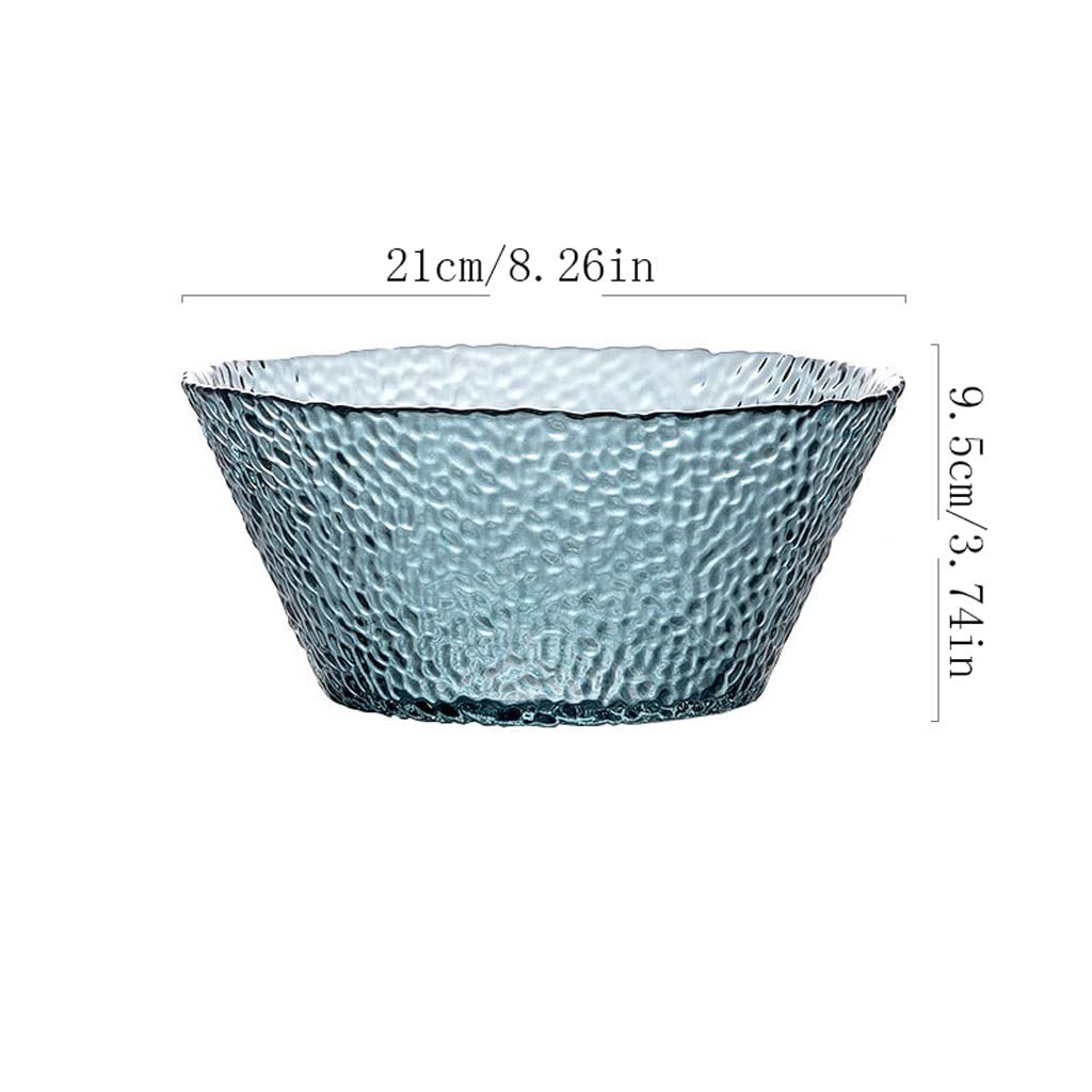 Saladier Nordic Light Luxe Fruits et Légumes Dessert Bol Maison Mignon Soupe Bol Cristal Transparent Saladier Bol(E2pc)