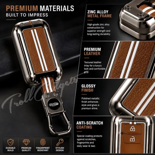 Image of TrollGadgets️ (𝟑 𝐌𝐨𝐧𝐭𝐡 𝐰𝐚𝐫𝐫𝐚𝐧𝐭𝐲) Car Key Cover for Maruti Suzuki & Toyota Smart Key| Baleno, Swift, Dzire, Brezza, Fronx, G Vitara, XL6, Ertiga, Celerio, Ignis, Glanza, Hyryder, Rumion