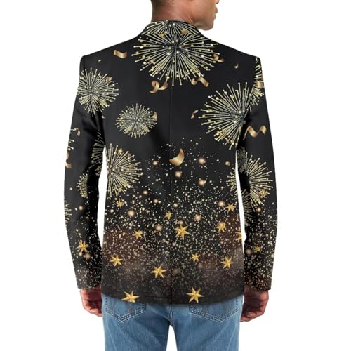 Men's Fashion Blazer Slim Fit Casual Print Suit Business Jacket 1 Button Sports Coats Casual Cozy Work Wear Topcoat4