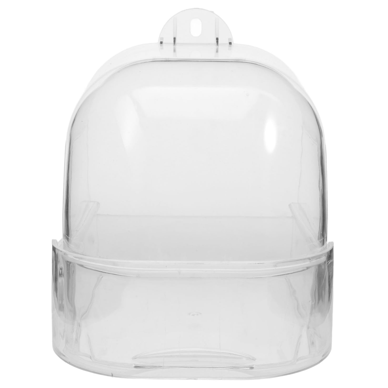 VANZACK Parrot Bathing Box Bird Bathtub Drawer for Small Birds Parakeets Cage Abs Material