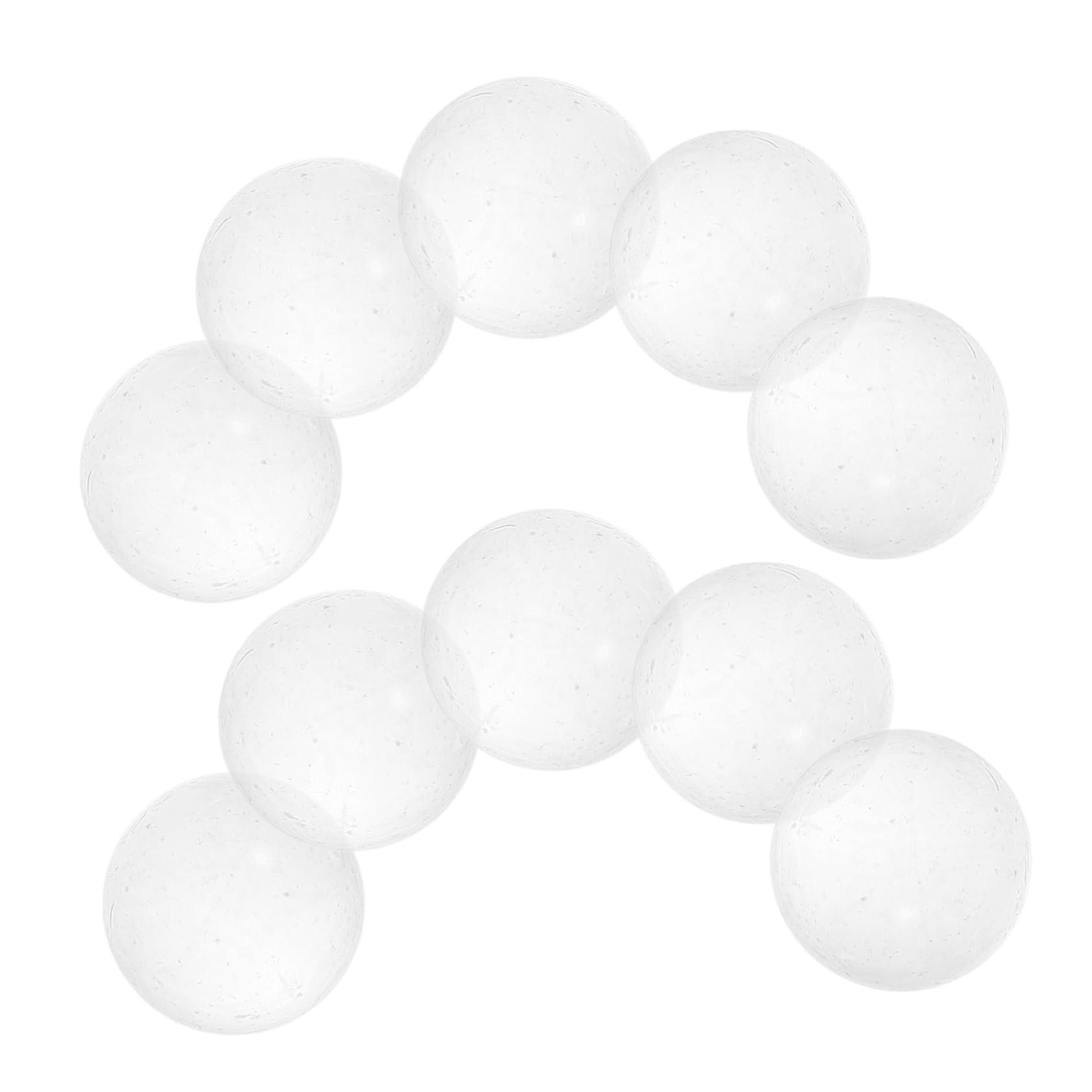 BESPORTBLE 30pcs Glass Marbles Decorative Balls for Fish Tank Games Crafts Round Beads for Chinese Checkers Home Decor Fun Activities Smooth Surface Elegant Transparency