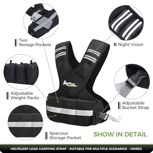 Adjustable Weighted Vest for Men Women, 4-10lb/11-20lb/20-32lb Vest with 6 Ironsand for Weights Running Workout and Training, Adjustable Body Weight Vest Exercise Set for Running, Walking