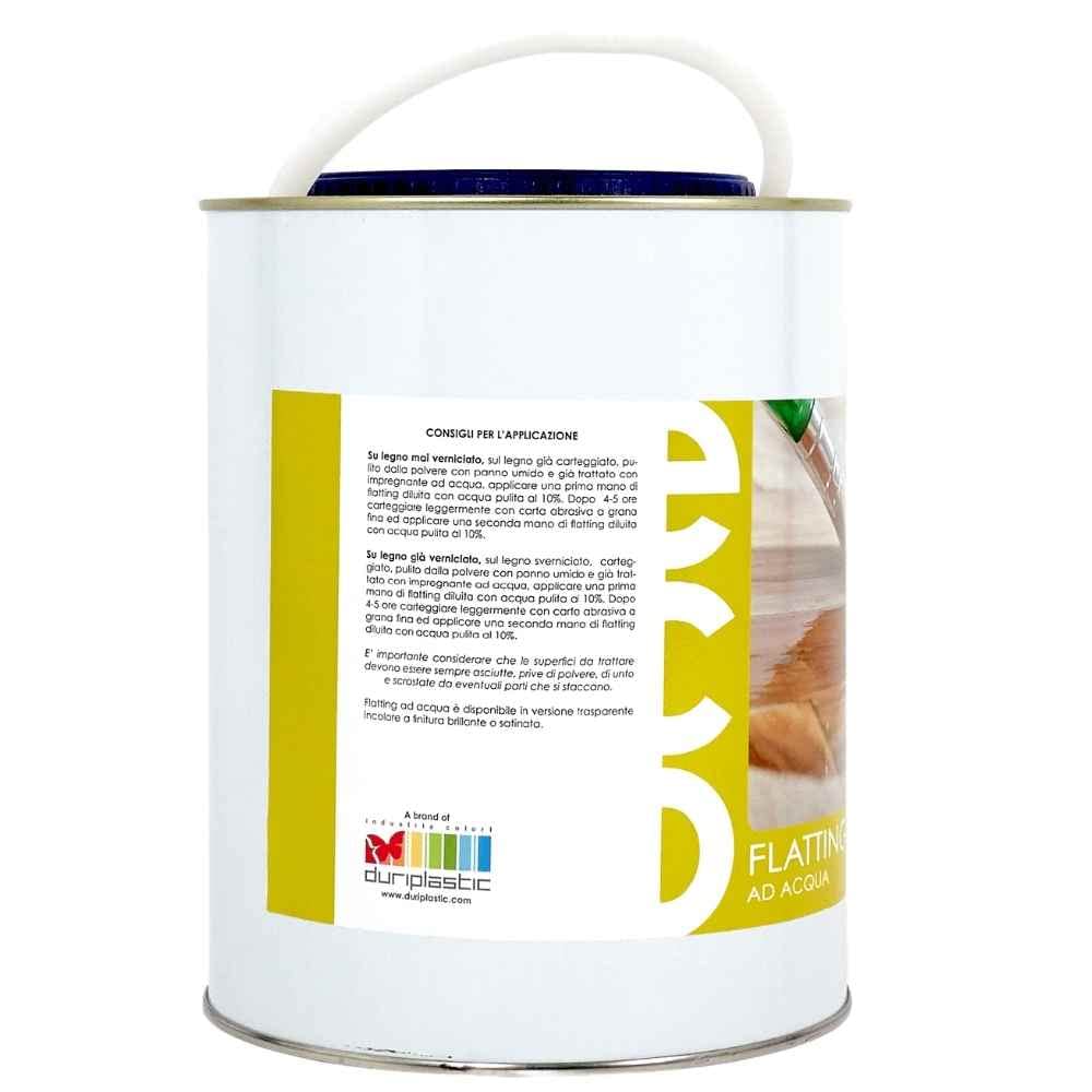 Ecolux Flatting Ad Acqua Ecologica Vernice per Legno