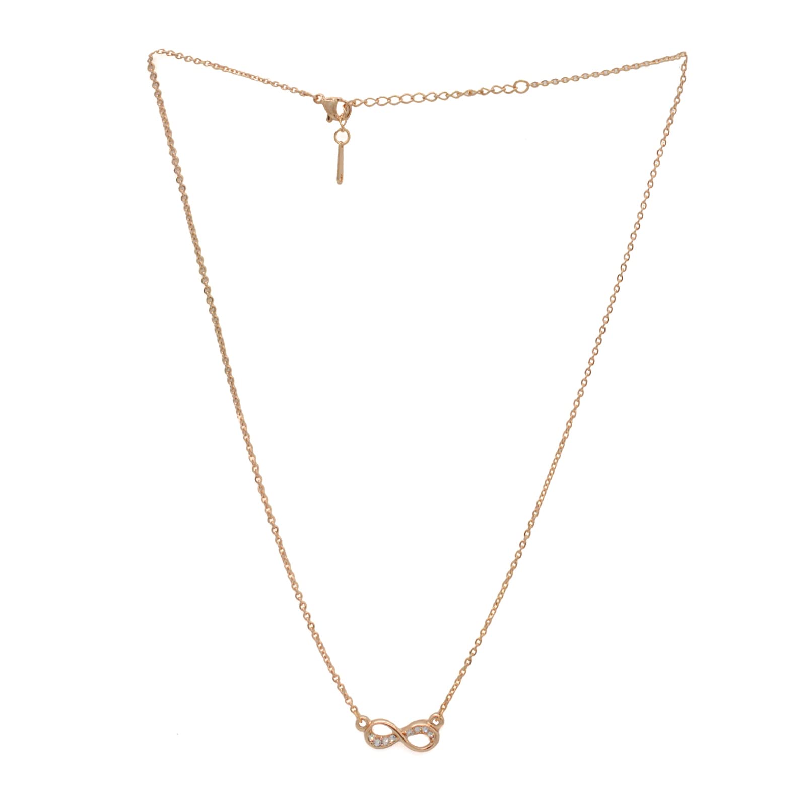 Joker & Witch Women Rhinestones Studded Infinity Rosegold Necklace (B0BPXFQXF4) Amazon Price History, Amazon Price Tracker