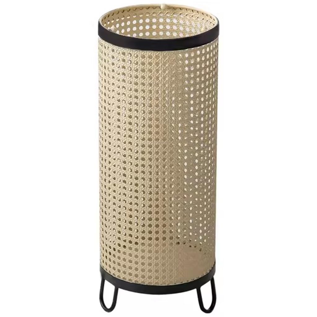 Flyiodfcxv Beige Umbrella Stand, Entryway Simple Style Hollow Iron(51 * 20Cm)